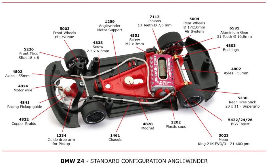NSR | BMW Z4 GT3s - Anglewinder | Bundle 6 | 1/32 Slot Cars