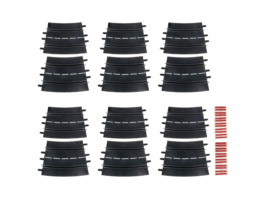 Carrera 124 & 132 | Curved Track - R4 / 15° | x12 Pack | 20578