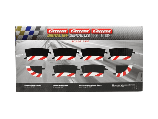 Carrera 124 & 132 | Inside Shoulder for Curved Track - R2 / 30° | x6 Pack | 20591