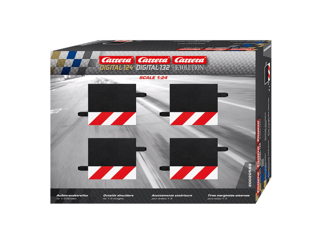 Carrera 124 & 132 | Outside Shoulder for 1/3 Straight x4 Pack | 20588