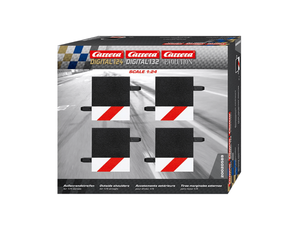 Carrera 124 & 132 | Outside Shoulder for 1/4 Straight x4 Pack | 20589