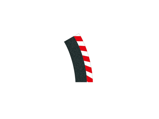 Carrera 124 & 132 | Outside Shoulder for High Banked Curve 1/30° x6 Pack | Includes End Pieces x2 | 20564
