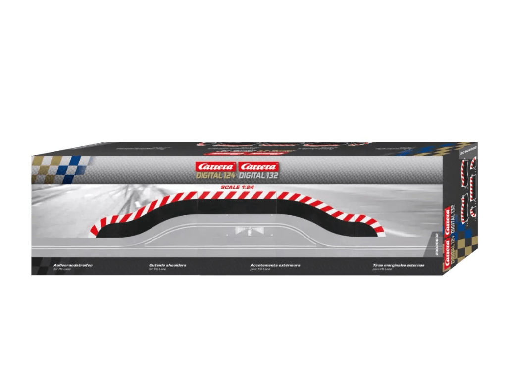 Carrera 124 & 132 | Outside Shoulder for Pit Lane x4 Pack | 20602
