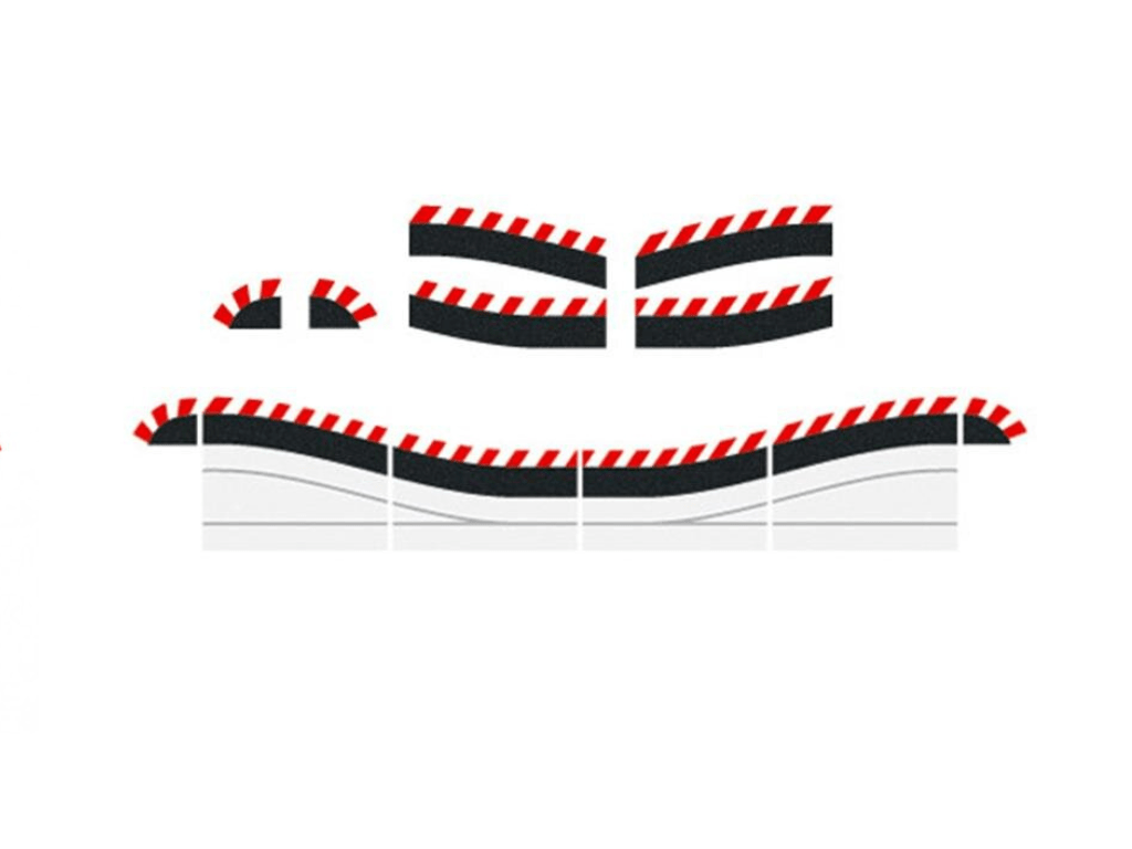 Carrera 124 & 132 | Shoulder for Digital Chicane Section - Narrowing Track | x4 Pack | 20603
