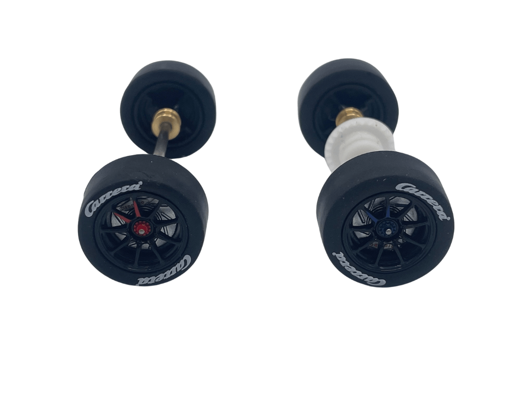 Carrera 132 | Axle Assembly - Front & Rear | Audi R8 LMS GT3 / GT3 Evo II | 28 Mann - Filter | 31027 / 27703