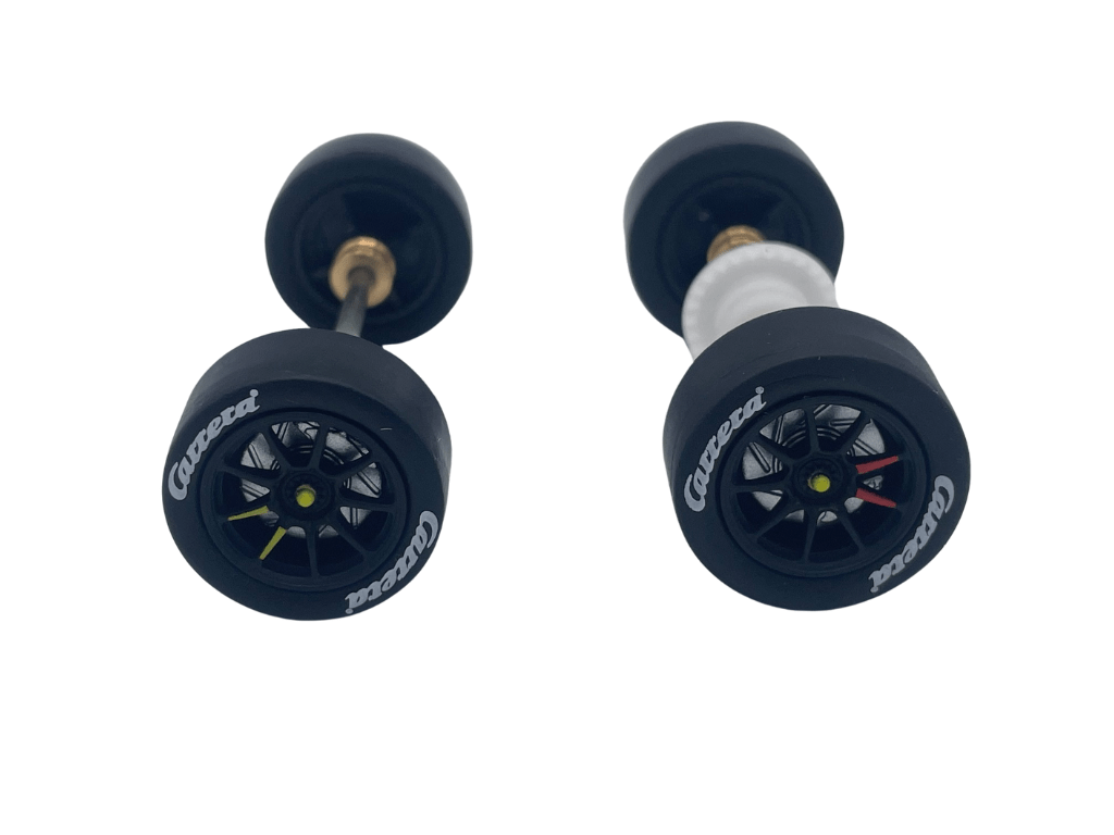 Carrera 132 | Axle Assembly - Front & Rear | Audi R8 LMS GT3 / GT3 Evo II | 7 Abt Sportsline | 31063 / 27732