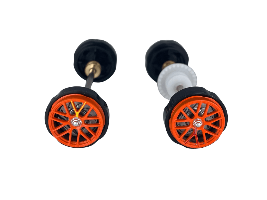 Carrera 132 | Axle Assembly - Front & Rear | Mercedes - AMG GT3 / GT3 Evo | 1/32 Slot Car Parts