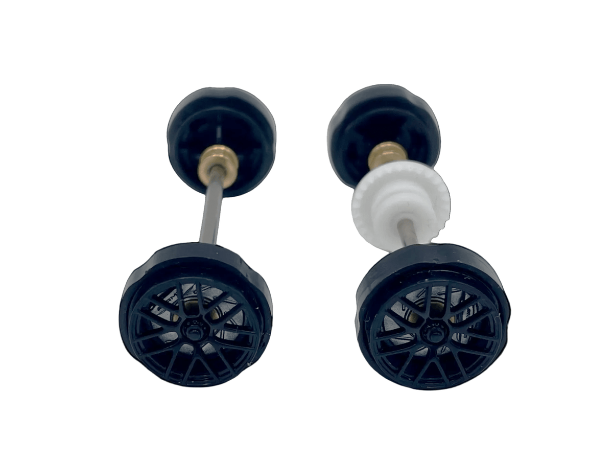 Carrera 132 | Axle Assembly - Front & Rear | Mercedes-AMG GT3 / GT3 Evo | 1/32 Slot Car Parts