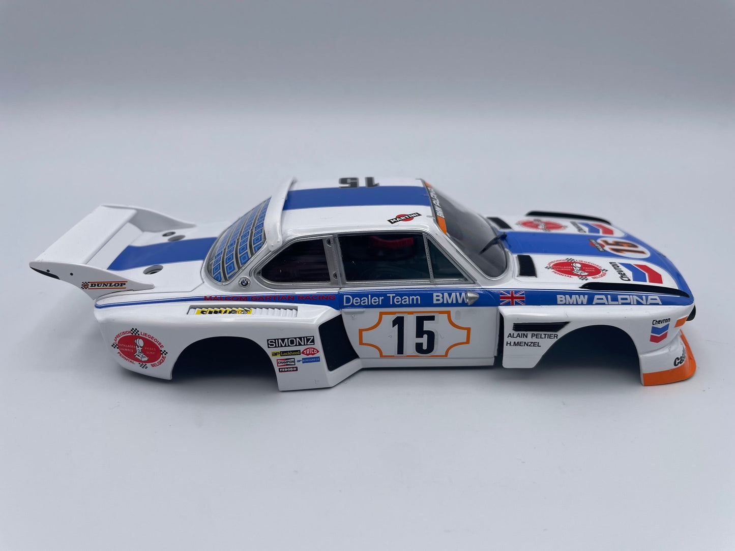 Carrera 132 | Body Shell | BMW 3.5 CSL | #15 Malcolm Gartian Racing - Spa 1973 | 27789