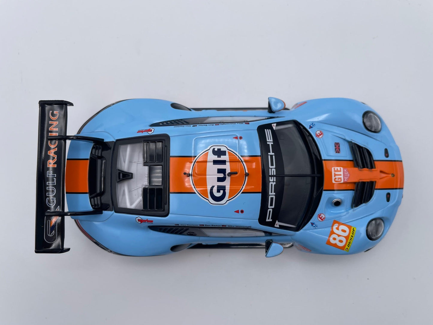 Carrera 132 | Body Shell | Porsche 911 RSR / GT3 Cup | 86 Gulf Racing UK | 32019 / 27780