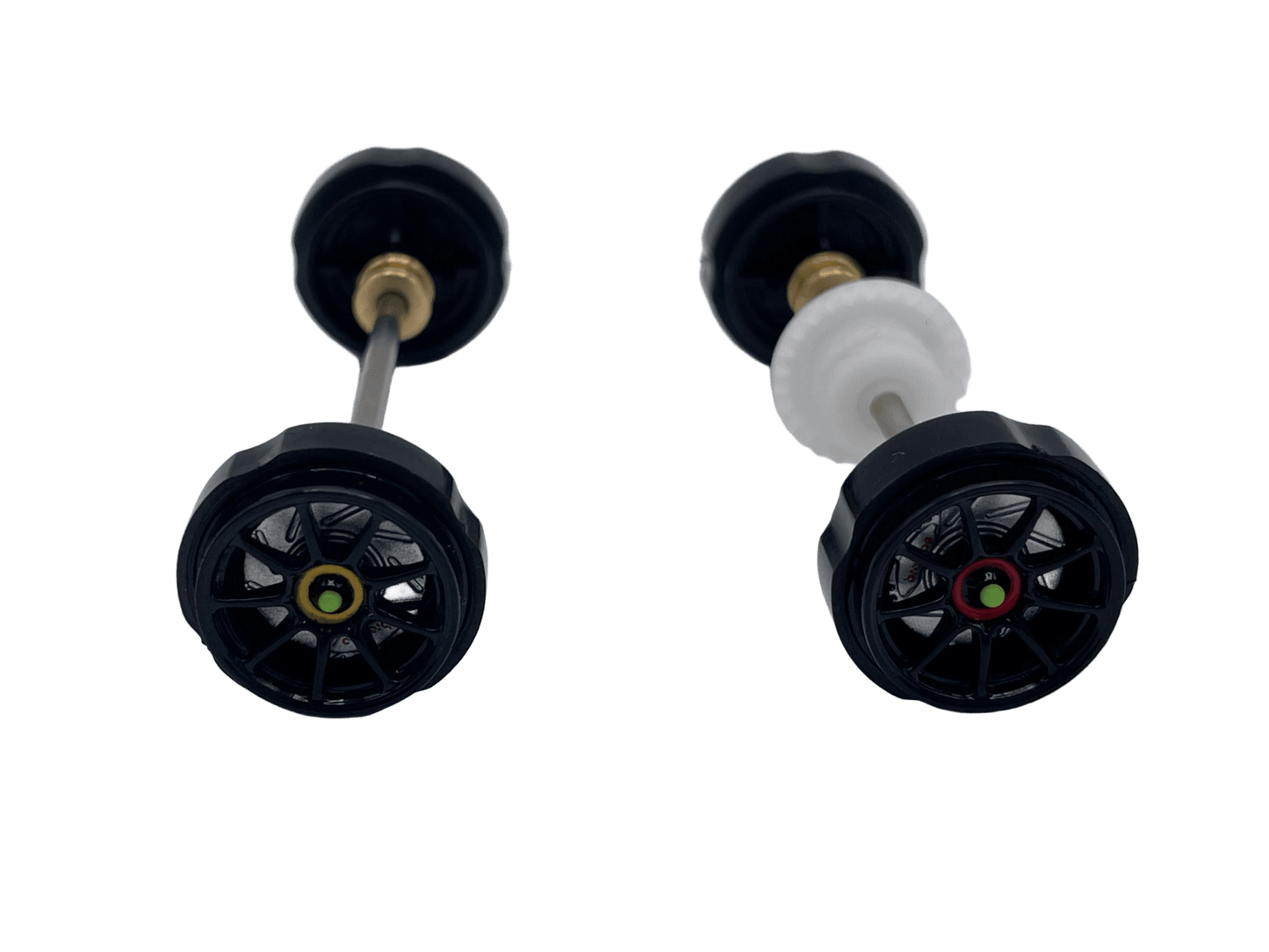 Carrera 132 | Front & Rear Axle Assembly w/ Wheels | Audi R8 LMS GT3 Evo II | #7 Abt Sportsline Red Bull - DTM 2024 | 27801 - Custom Build