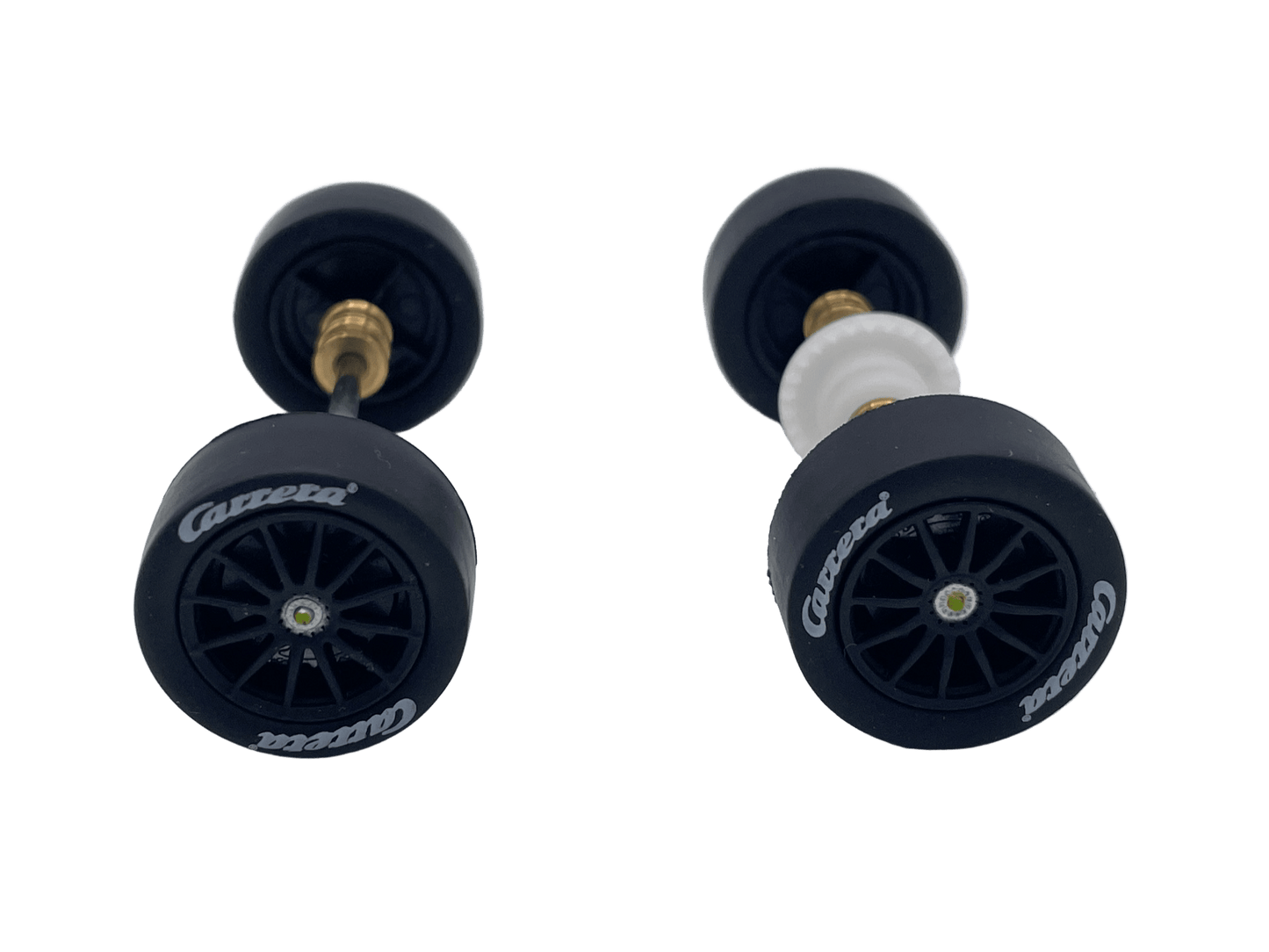 Carrera 132 | Front & Rear Axle Assembly w/ Wheels | Audi RS 5 DTM | Black - Custom Build