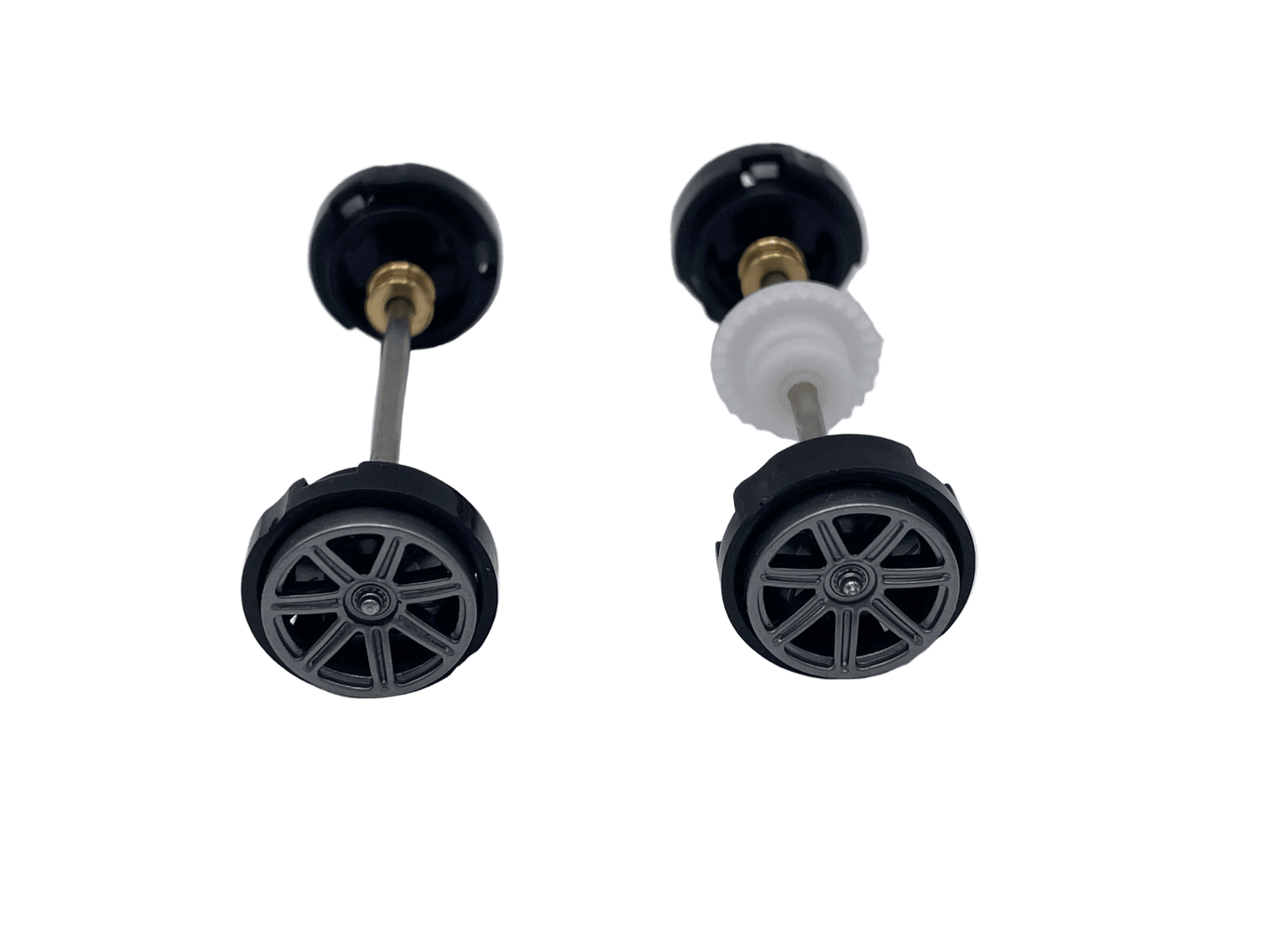 Carrera 132 | Front & Rear Axle Assembly w/ Wheels | Ferrari 296 GT3 | Grey - Custom Build