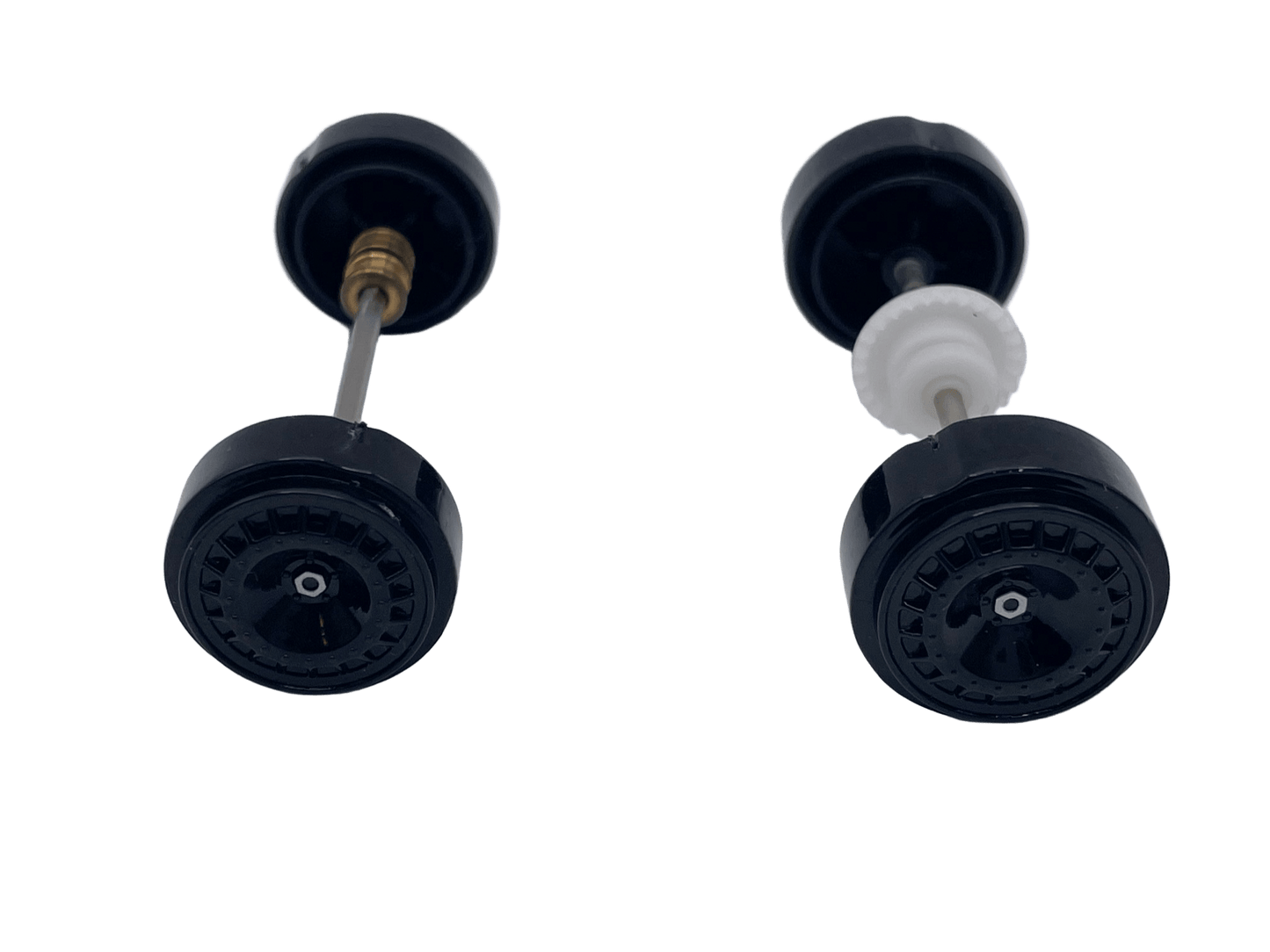 Carrera 132 | Front & Rear Axle Assembly w/ Wheels | Ford Mustang GTY | Black - Custom Build