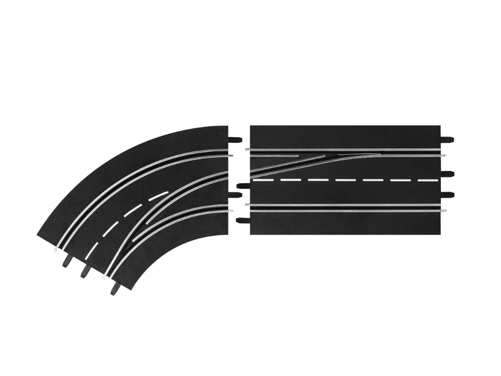 Carrera Digital 124 & 132 | Lane Change Curve - Left | Outside Lane to Inside | 30363