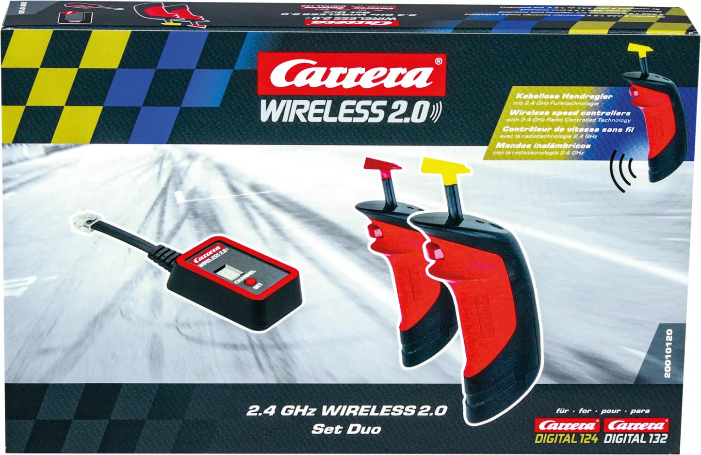 Carrera Digital 124 & 132 | Wireless 2.0 Speed Controller & Receiver Set - Duo | 10120
