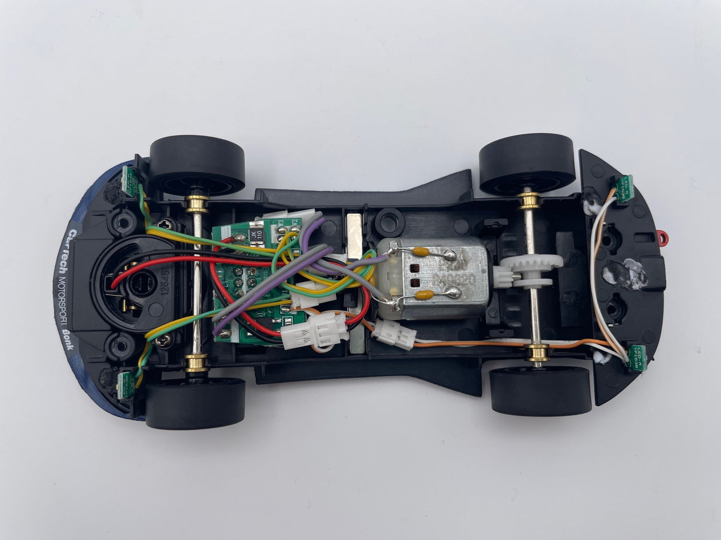Carrera Evolution | Complete Chassis Assembly | Porsche 911 GT3 Cup | #54 CarTech Motorsport Bonk | 27799