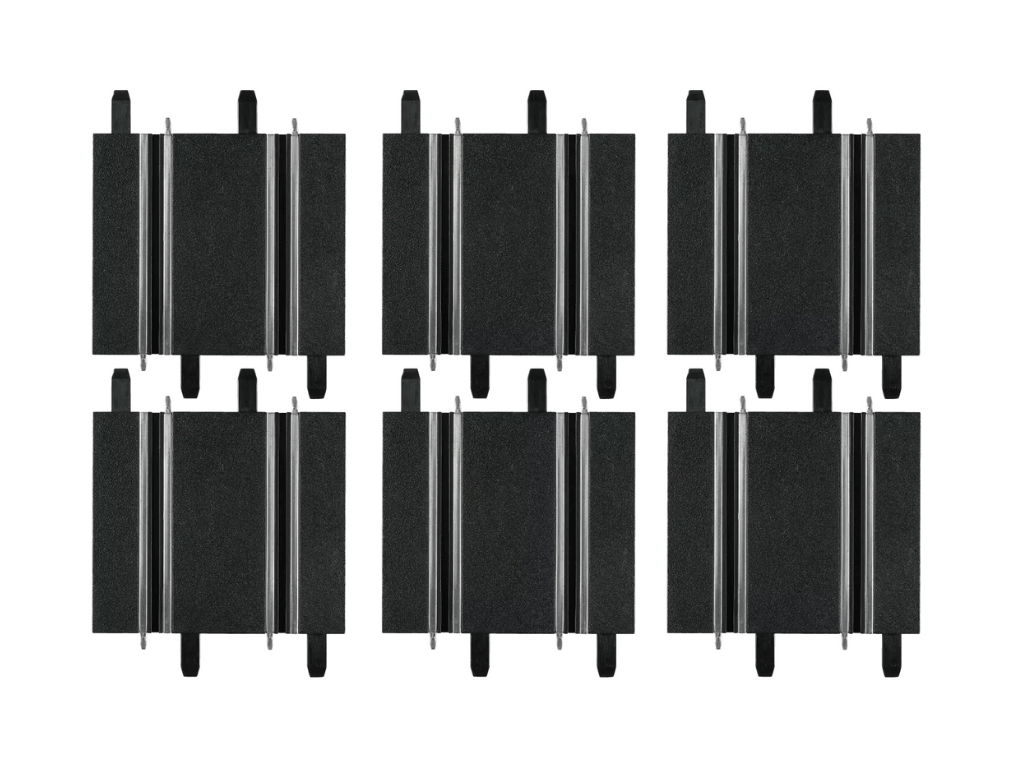 Carrera GO!!! | 1/4 & 1/3 Straights x6 Pack | 61658