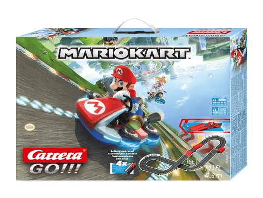Carrera GO!!! | Mario Kart - Slot Car Racing Set | Mario vs. Luigi | Battery Powered | 63503