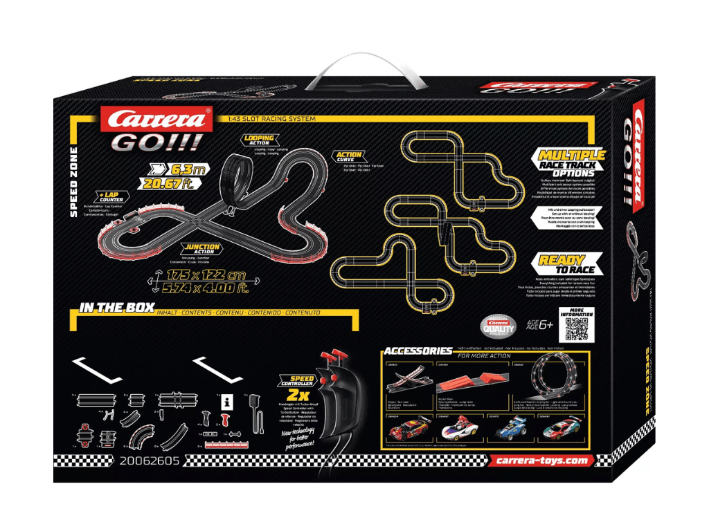 Carrera GO!!! | Speed Zone - Slot Car Racing Set | Formula 1 - Verstappen vs. Hamilton | 62605