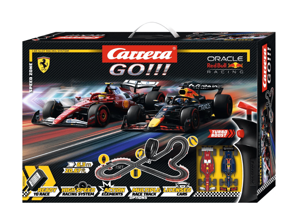 Carrera GO!!! | Speed Zone - Slot Car Racing Set | Formula 1 - Verstappen vs. Hamilton | 62605