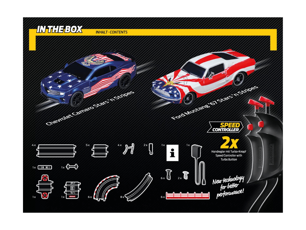 Carrera GO!!! | Street Legends - Slot Car Racing Set | Stars 'n Stripes | 62601