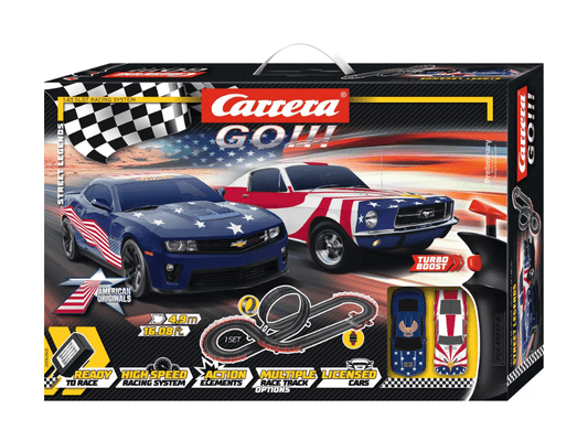 Carrera GO!!! | Street Legends - Slot Car Racing Set | Stars 'n Stripes | 62601