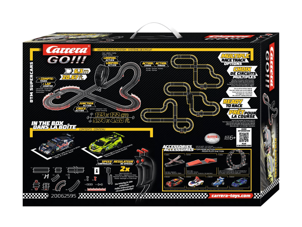 Carrera GO!!! | Supercars - Slot Car Racing Set | DTM - Audi vs. Lamborghini | 62595