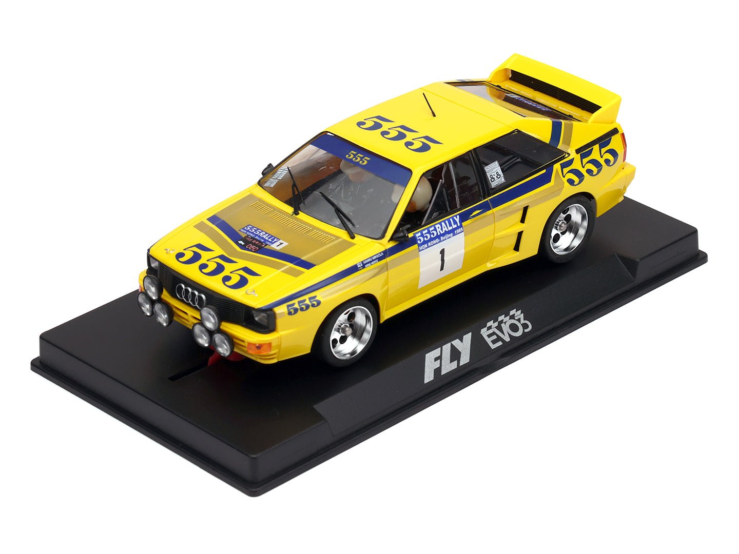 Fly | Audi Quattro A2 | #1 555 Audi Sport - Hong Kong - Beijing Rally 1985 | EVO3 Racing | PRE - ORDER - A2003R