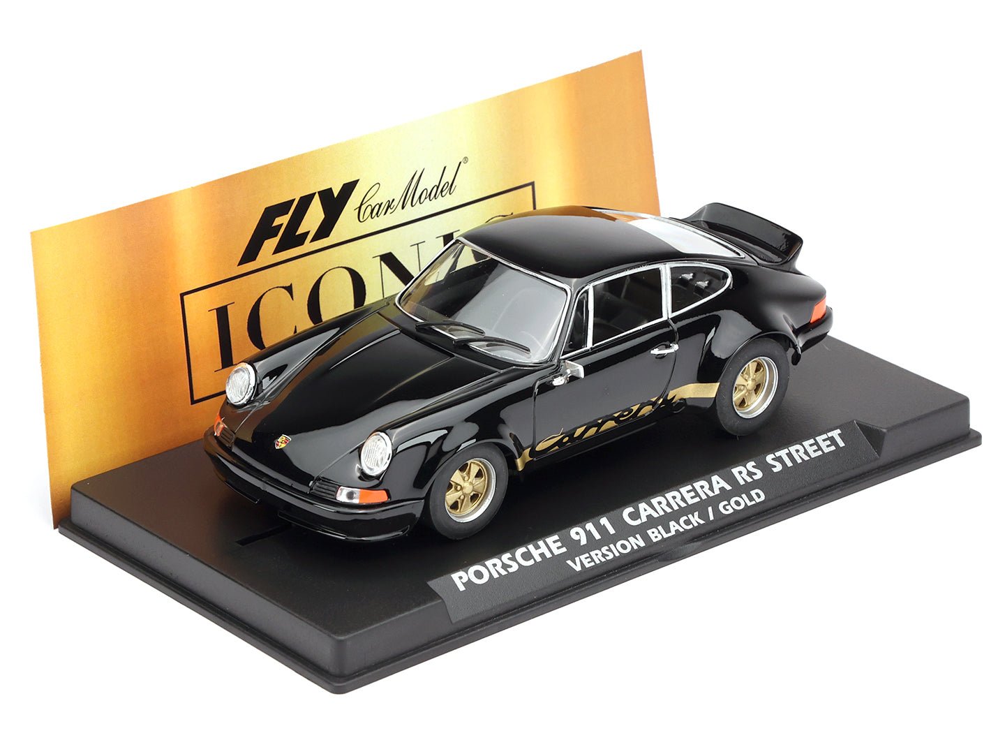 Fly | Porsche 911 Carrera RS 2.7 | Black & Gold | Iconic Series | E2104