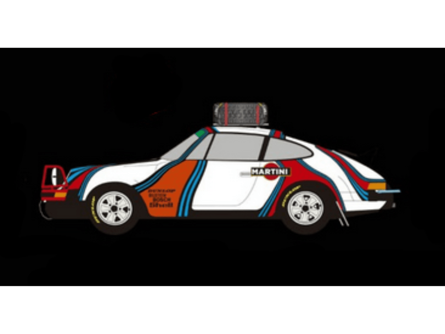 Fly | Porsche 911 SC 'Safari' | Martini Racing Support Car | Limited Edition | Dirt Effect | A2101AR | 1/32 Slot Car