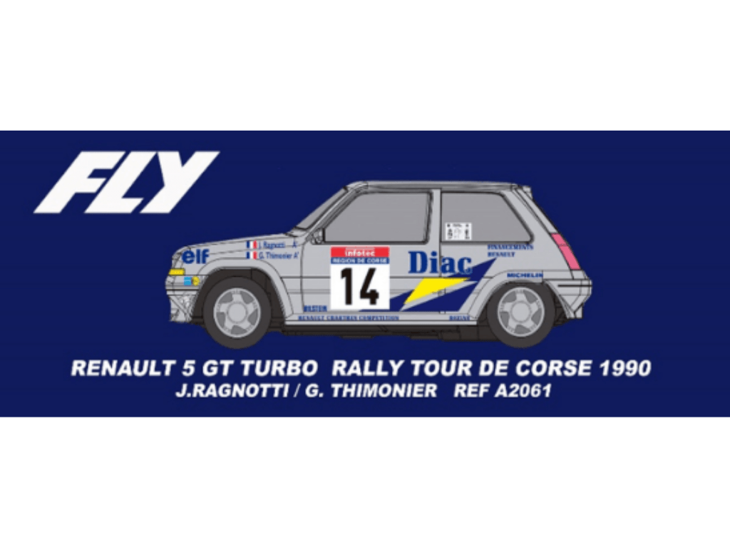 Fly | Renault 5 GT Turbo | #14 Diac - WRC 1990 | PRE - ORDER - A2061