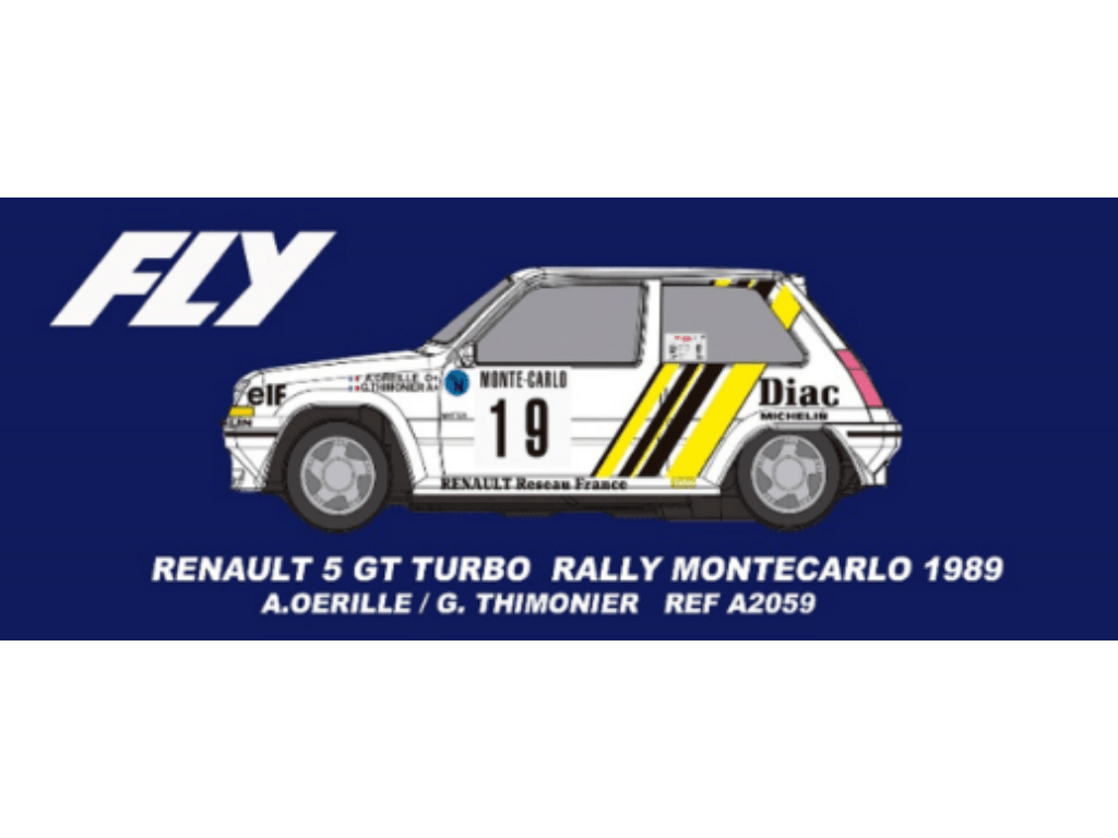 Fly | Renault 5 GT Turbo | #19 Diac - WRC 1989 | PRE - ORDER - A2059