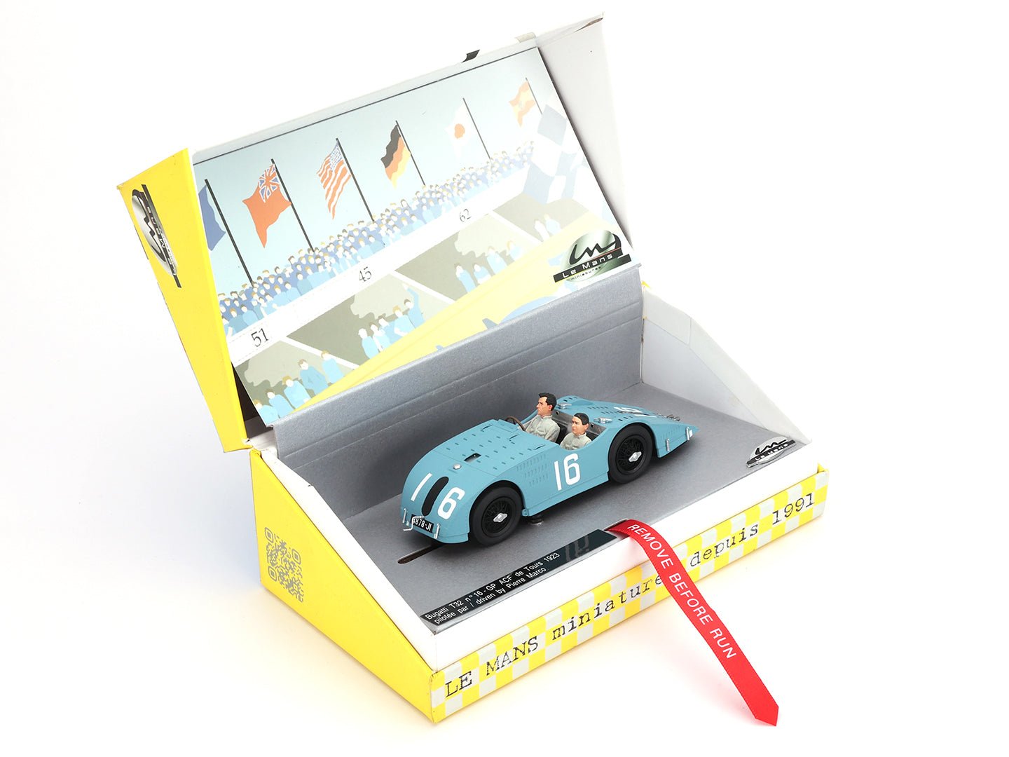 Le Mans Miniatures | Bugatti Type 32 | #16 Pierre Marco - French Grand Prix 1923 | 132109/16M