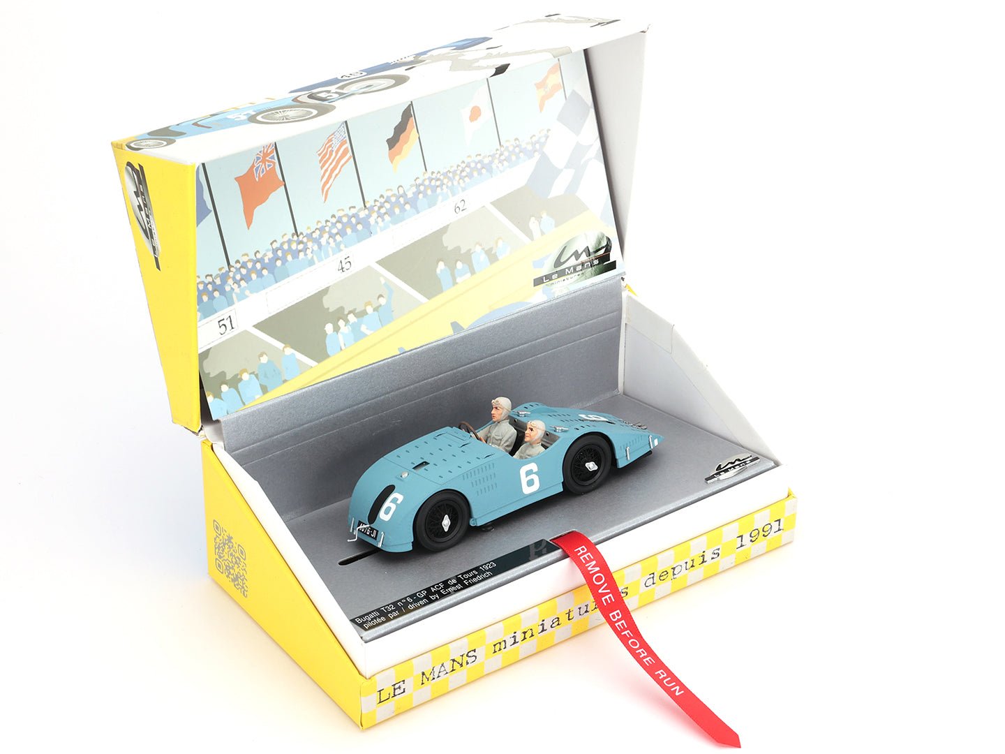 Le Mans Miniatures | Bugatti Type 32 | #6 Ernest Friderich - French Grand Prix 1923 | 132109/6M