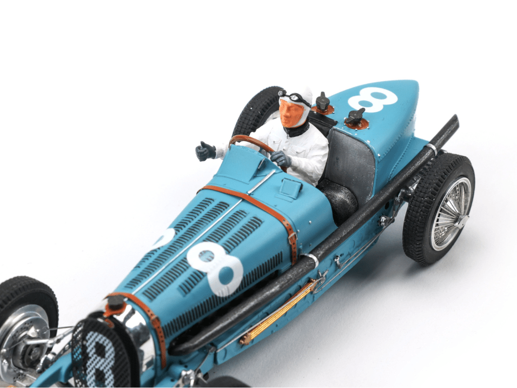 Le Mans Miniatures | Bugatti Type 59 | #8 René Dreyfus - Monaco Grand Prix 1934 | 132087/8M