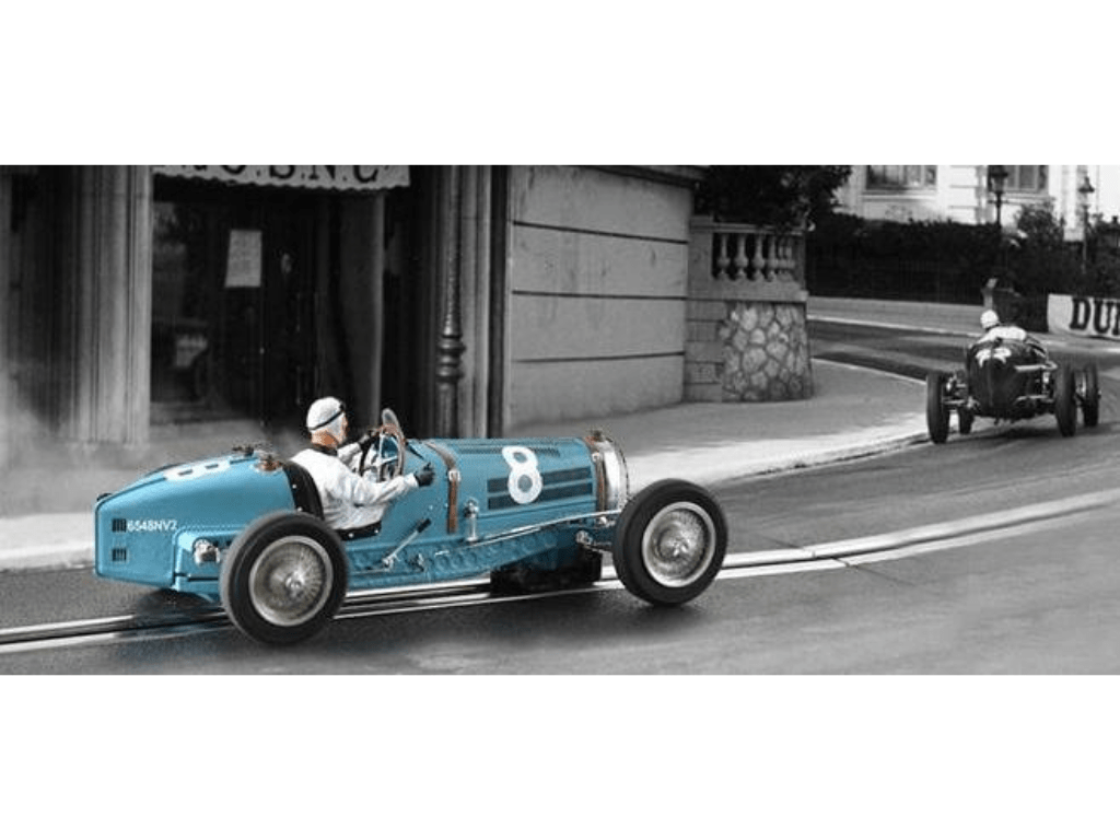 Le Mans Miniatures | Bugatti Type 59 | #8 René Dreyfus - Monaco Grand Prix 1934 | 132087/8M