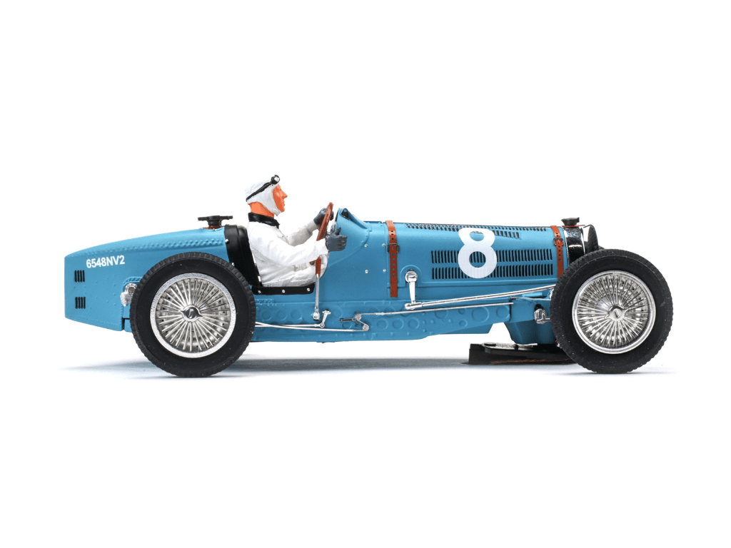 Le Mans Miniatures | Bugatti Type 59 | #8 René Dreyfus - Monaco Grand Prix 1934 | 132087/8M