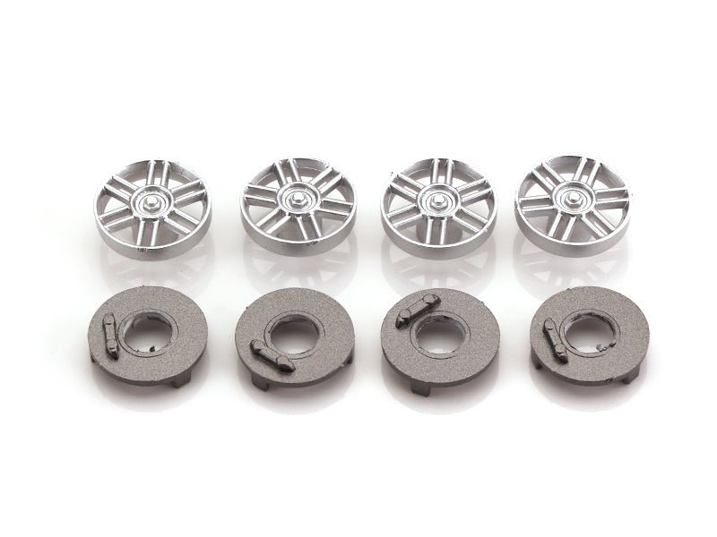MR Slotcar | Wheel Inserts | Jaguar XJ220 - C - Silver 12 Spoke | 16.5mm | MR7809