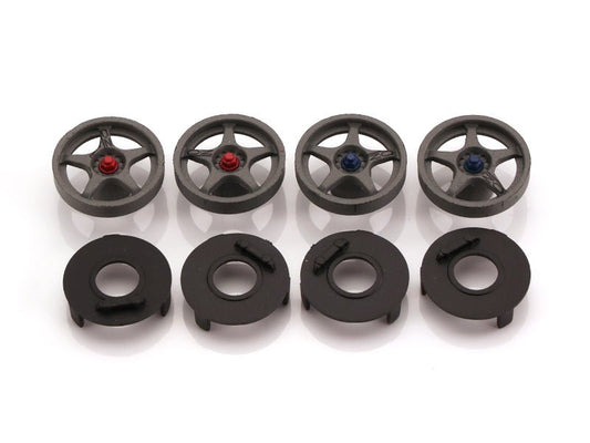 MR Slotcar | Wheel Inserts | McLaren F1 GTR - OZ Grey | 17.3mm | MR7802