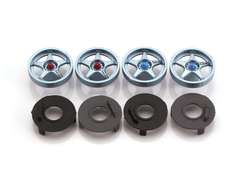 MR Slotcar | Wheel Inserts | McLaren F1 GTR - OZ Silver | 17.3mm | MR7804