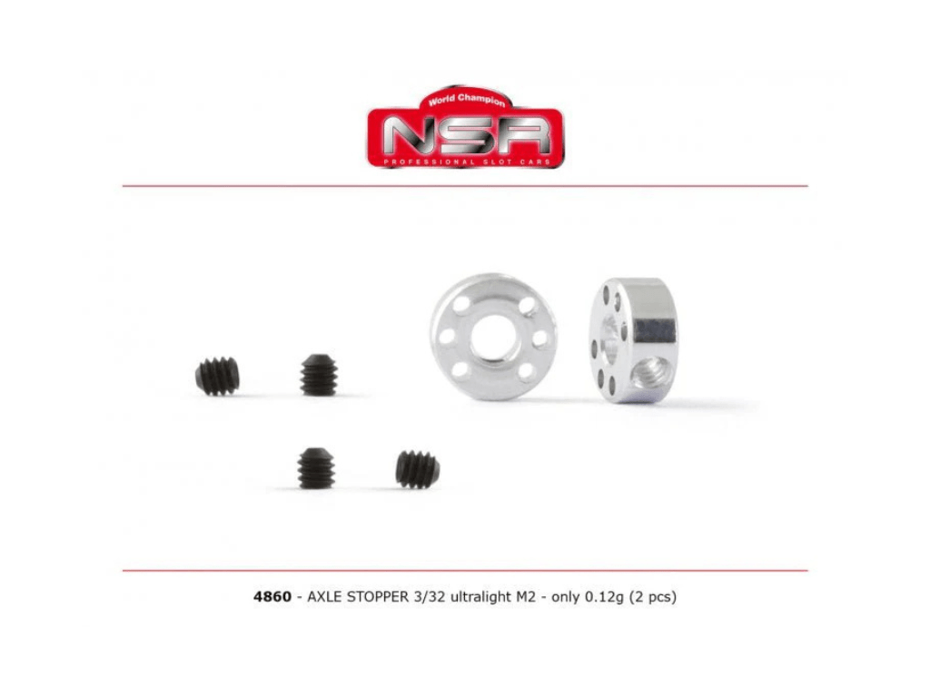 NSR | Axle Stopper - Ultra Light | 3/32" Axles | x2 Pack | 4860