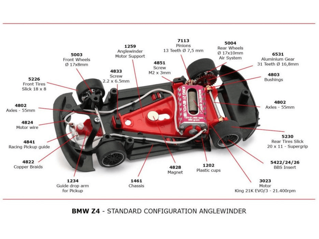 NSR | BMW Z4 GT3 | 24 Martini Grey | 0600AW | 1/32 Slot Car