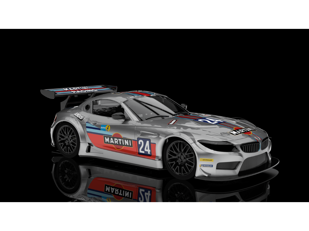 NSR | BMW Z4 GT3 | 24 Martini Grey | 0600AW | 1/32 Slot Car