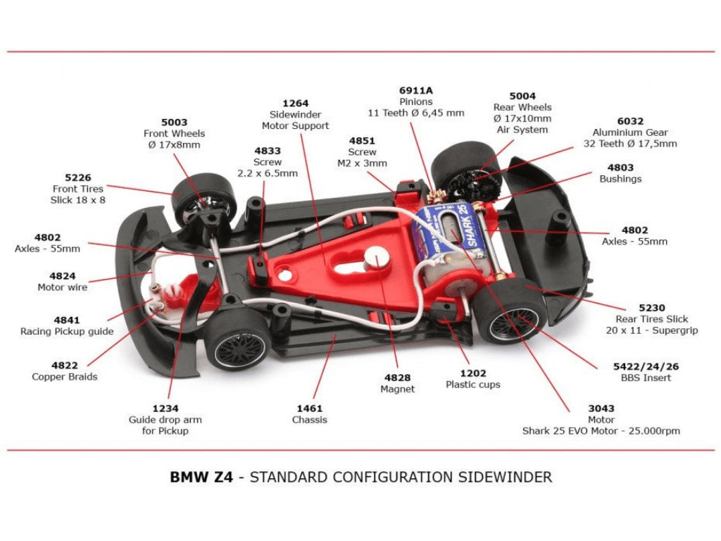 NSR | BMW Z4 GT3 | 24 Martini Grey | 0600SW | 1/32 Slot Car
