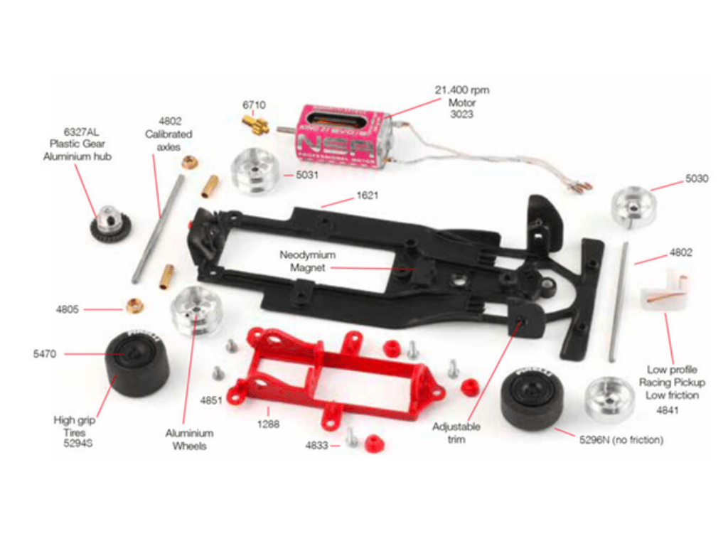NSR | Ferrari SF - 24 | 16 Charles Leclerc | Formula 22/26 | 0563IL | 1/32 Slot Car