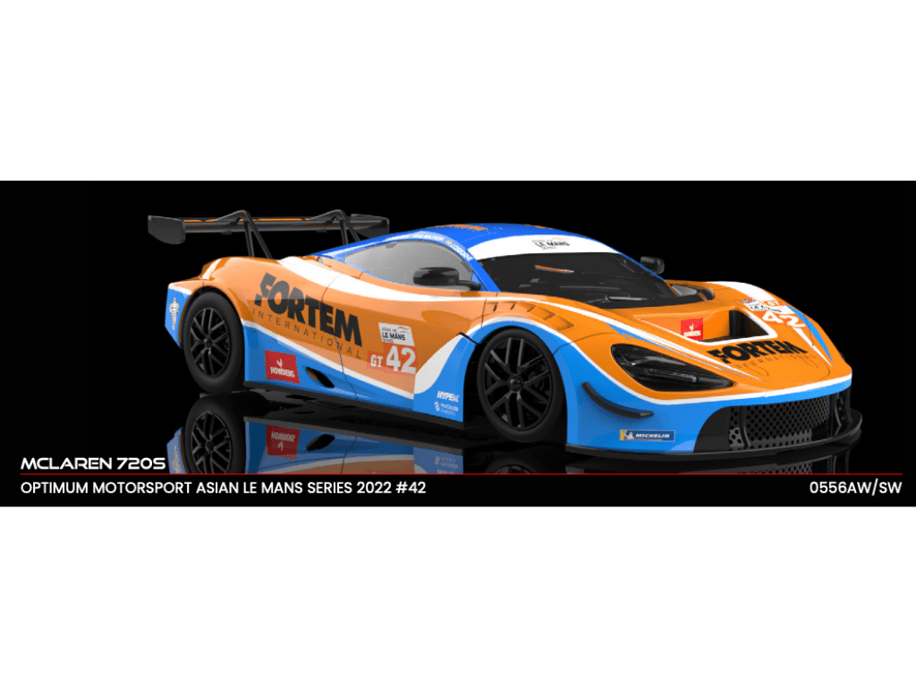NSR | McLaren 720S GT3 | #42 Fortem - Asian Le Mans Series 2022 | PRE - ORDER - 0556SW Sidewinder
