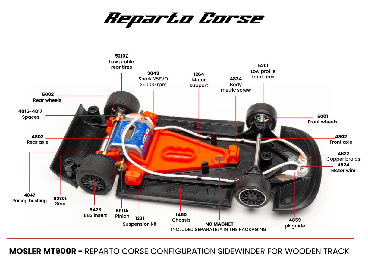 NSR | Mosler MT900R | 2 Rocking Angel | Reparto Corse - Wood Tracks | 0445RCW Sidewinder