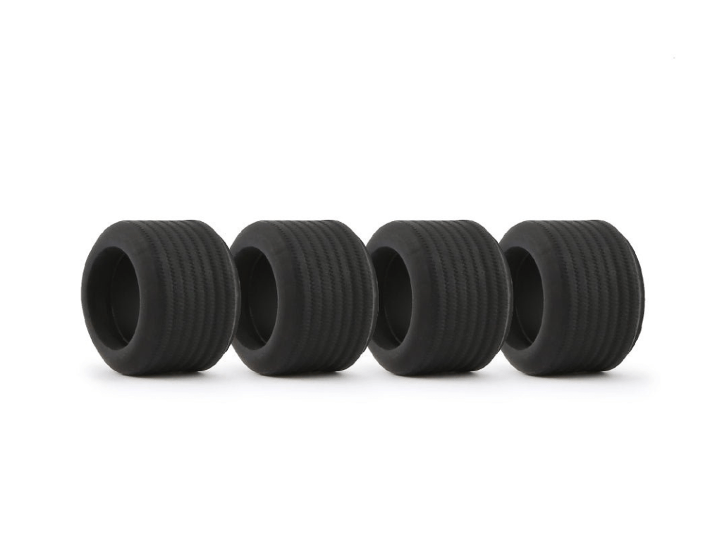 Policar | C1 Rubber Tires | 17.5x11.5mm - Treaded | x4 Pack | PPT1219C1