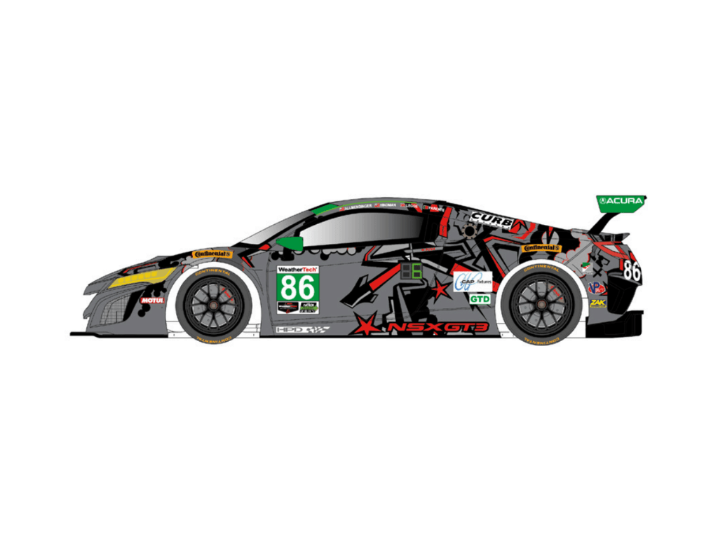Scaleauto | Acura NSX GT3 | #86 Meyer Shank Racing - Daytona 2018 | Home Series | PRE - ORDER - SC - 6347